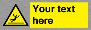 WV5110: Custom Figure Slipping Sign