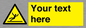WV5110: Custom Figure Slipping Sign