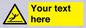 WV5110: Custom Figure Slipping Sign