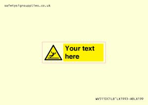 WV5110: Custom Figure Slipping Sign