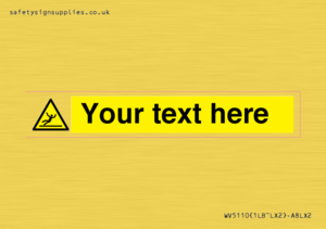 WV5110: Custom Figure Slipping Sign