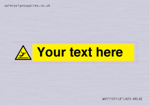 WV5110: Custom Figure Slipping Sign