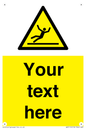 WV5110: Custom Figure Slipping Sign