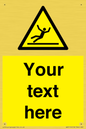 WV5110: Custom Figure Slipping Sign