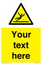 WV5110: Custom Figure Slipping Sign