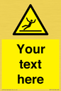 WV5110: Custom Figure Slipping Sign