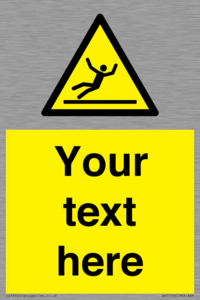 WV5110: Custom Figure Slipping Sign