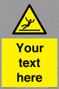 WV5110: Custom Figure Slipping Sign