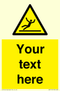 WV5110: Custom Figure Slipping Sign