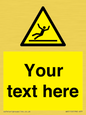 WV5110: Custom Figure Slipping Sign