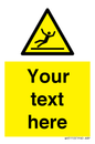 WV5110: Custom Figure Slipping Sign