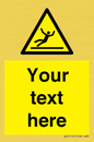 WV5110: Custom Figure Slipping Sign