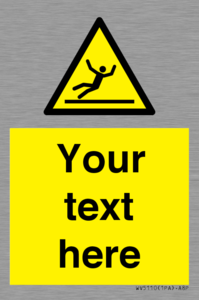 WV5110: Custom Figure Slipping Sign