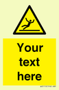 WV5110: Custom Figure Slipping Sign