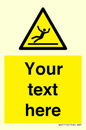 WV5110: Custom Figure Slipping Sign