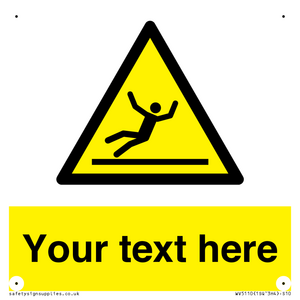 WV5110: Custom Figure Slipping Sign