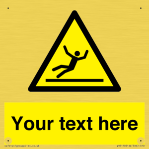 WV5110: Custom Figure Slipping Sign