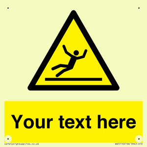 WV5110: Custom Figure Slipping Sign