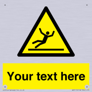 WV5110: Custom Figure Slipping Sign