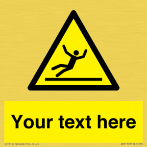 WV5110: Custom Figure Slipping Sign