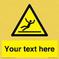 WV5110: Custom Figure Slipping Sign