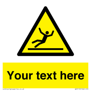 WV5110: Custom Figure Slipping Sign