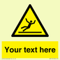 WV5110: Custom Figure Slipping Sign
