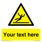 WV5110: Custom Figure Slipping Sign