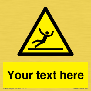 WV5110: Custom Figure Slipping Sign