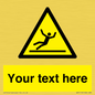 WV5110: Custom Figure Slipping Sign