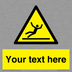 WV5110: Custom Figure Slipping Sign
