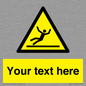WV5110: Custom Figure Slipping Sign