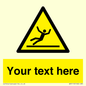 WV5110: Custom Figure Slipping Sign