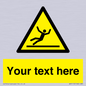 WV5110: Custom Figure Slipping Sign