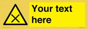 WV5112: Custom Harmful Sign