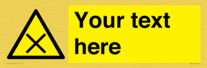 WV5112: Custom Harmful Sign