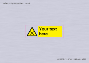 WV5112: Custom Harmful Sign