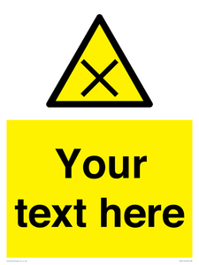 WV5112: Custom Harmful Sign
