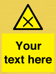 WV5112: Custom Harmful Sign
