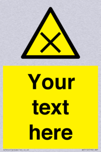 WV5112: Custom Harmful Sign