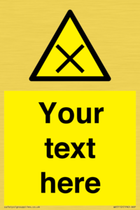 WV5112: Custom Harmful Sign