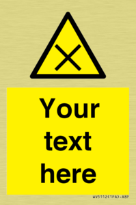 WV5112: Custom Harmful Sign