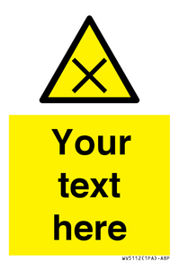 WV5112: Custom Harmful Sign