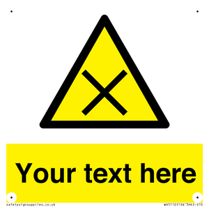 WV5112: Custom Harmful Sign