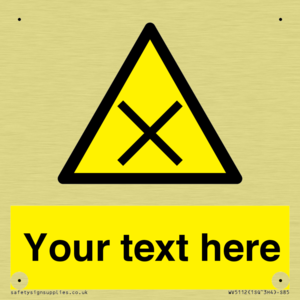 WV5112: Custom Harmful Sign