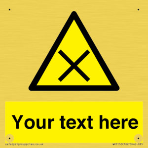 WV5112: Custom Harmful Sign