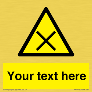 WV5112: Custom Harmful Sign