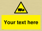 WV5113: Custom Lorry Hazard Sign