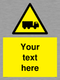 WV5113: Custom Lorry Hazard Sign