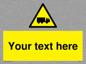 WV5113: Custom Lorry Hazard Sign